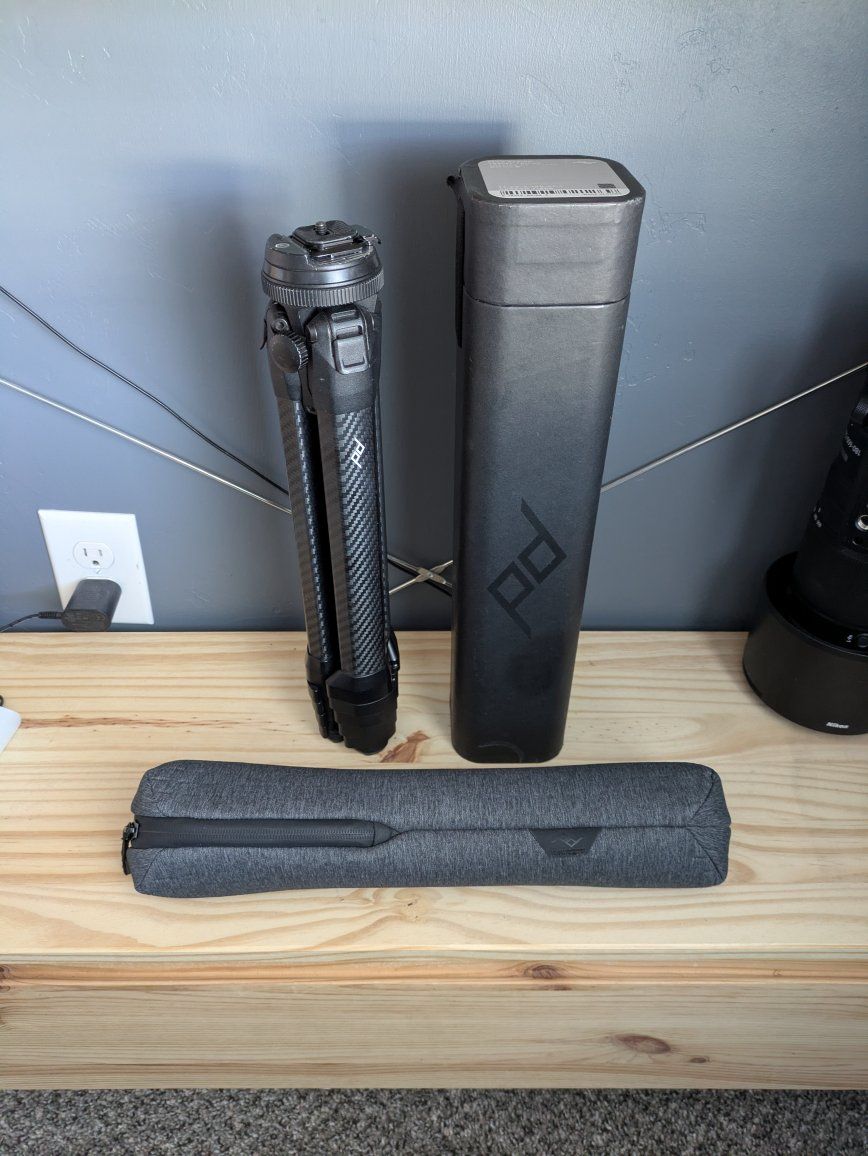 Peak Design Carbon Fiber Travel Tripod - Compact, Lightweight, with Extra Accessories