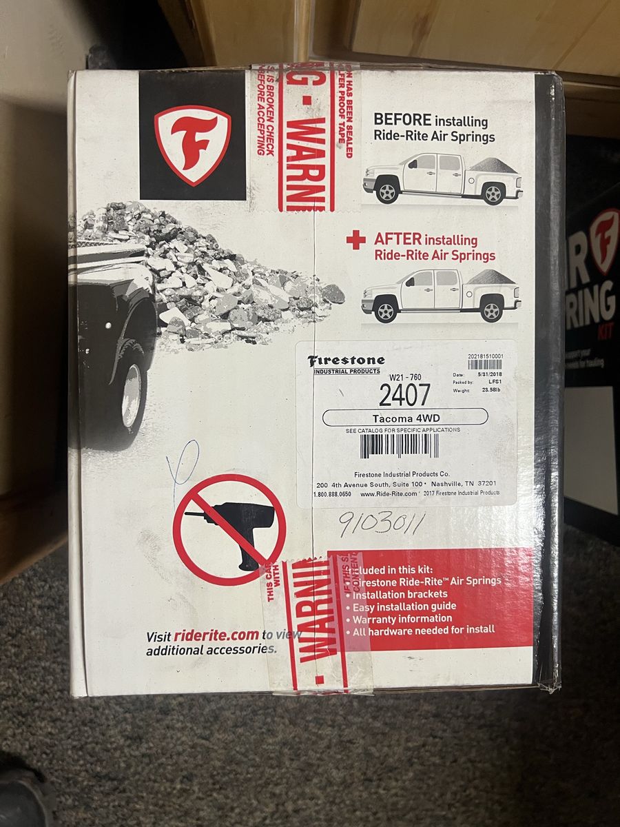 Firestone Ride-Rite Rear Kit #2407