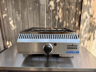Camp Chef Sidekick Single Burner Outdoor Griddle/Searing Accessory, Fits 14" Accessories