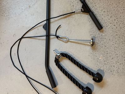 Lat pull down bar system