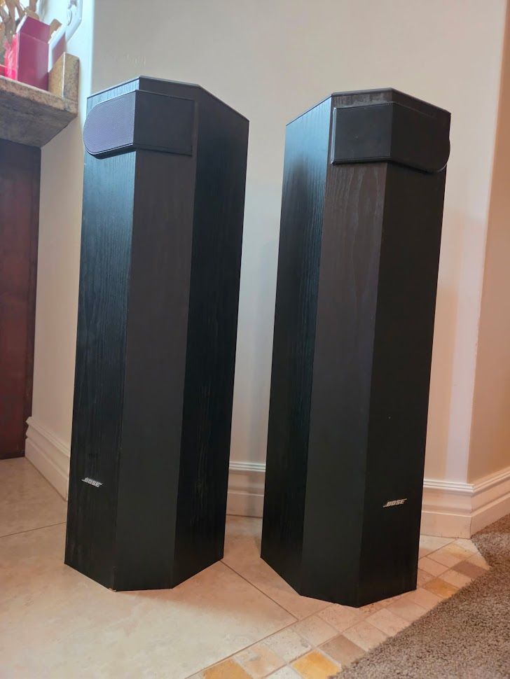 Bose 501 Series V Direct / Reflecting Floor Tower Speakers Pair - Like New Condition