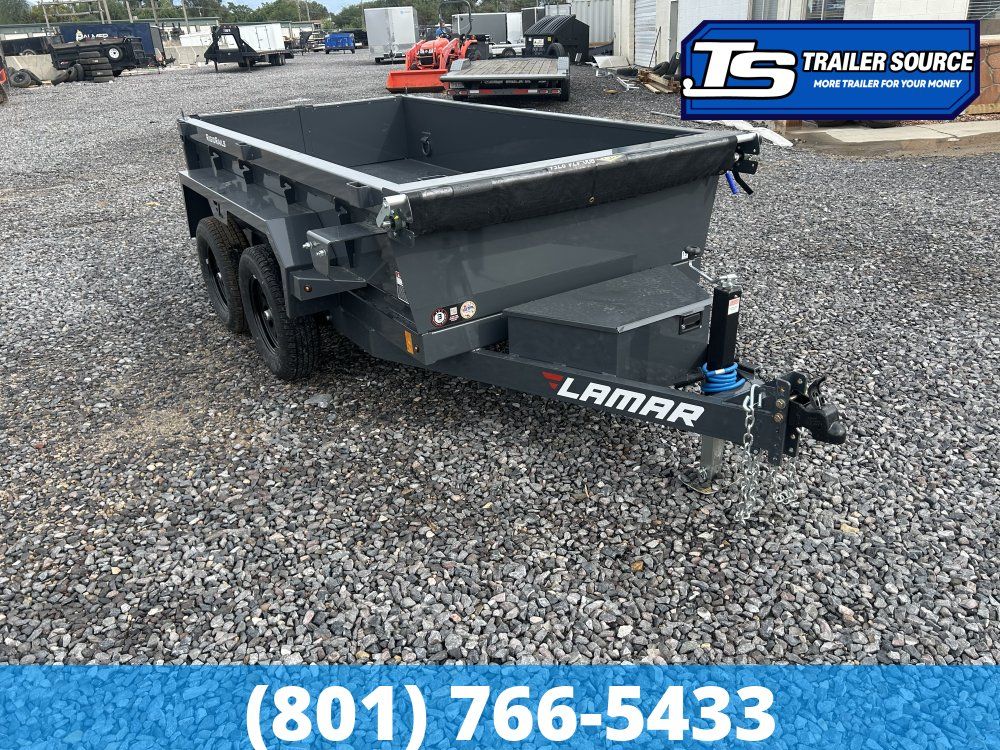 5x10 Lamar DS Dump Trailer - 18" Sides - 7K GVWR -