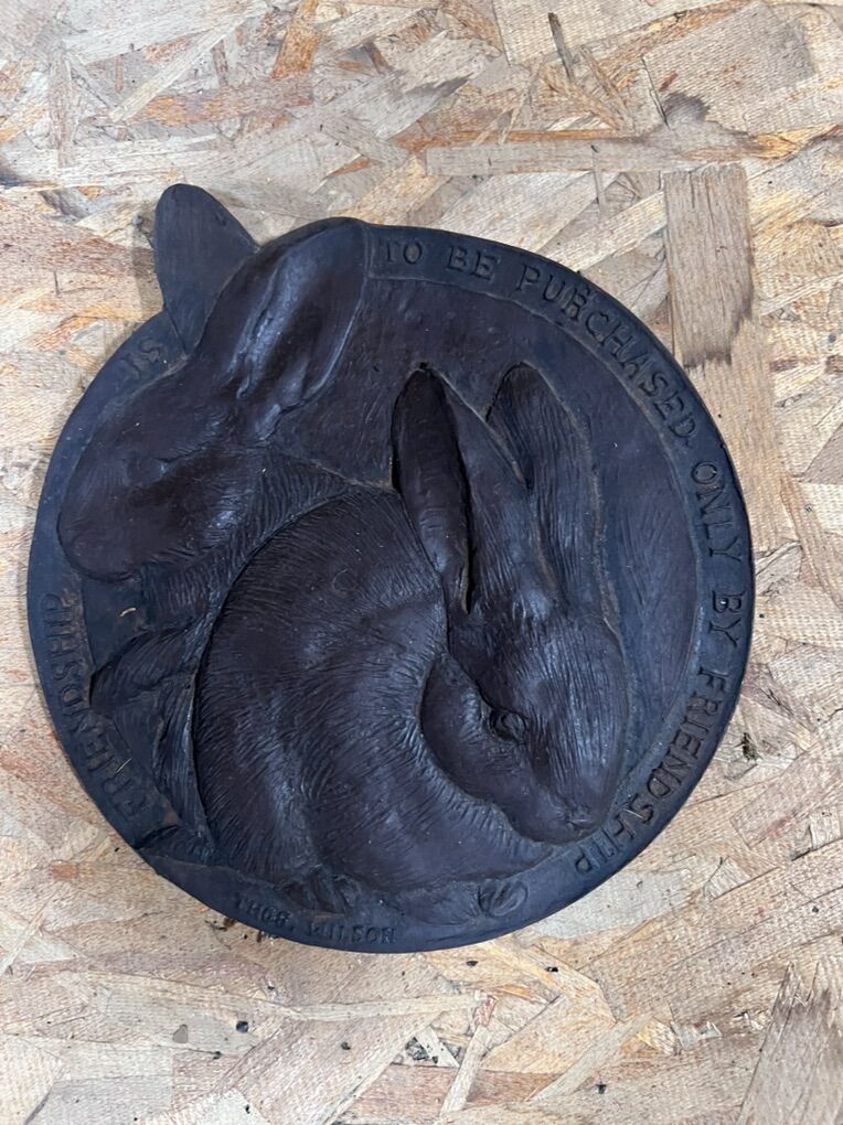 Wall Plaque Of Rabbits