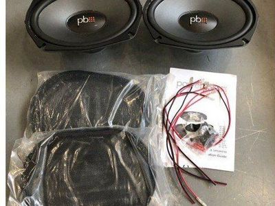PowerBass OE-690D 6x9 Car Audio Speakers Pair with Grilles and Wires