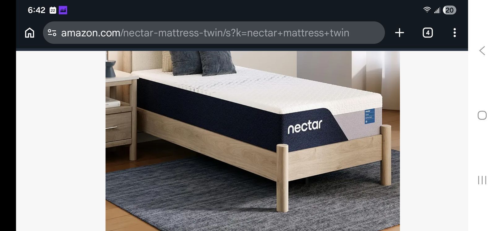 Brand New Nectar Twin XL Mattress-Still Sealed- Model M12571