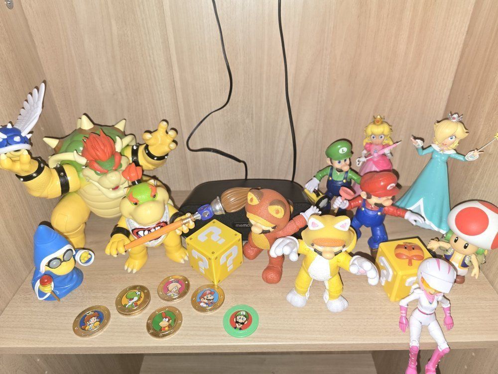 Super Mario Movie Action Figures + Coins
