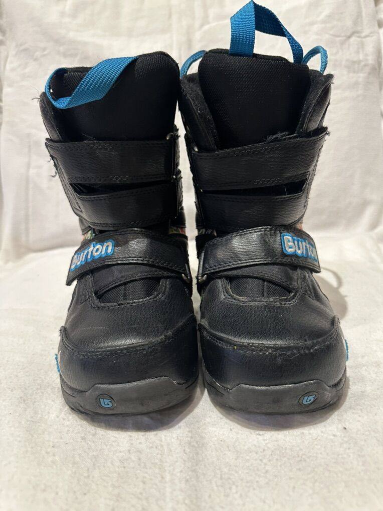 Burton Youth Size 2 Grom Velcro Snowboard Boots