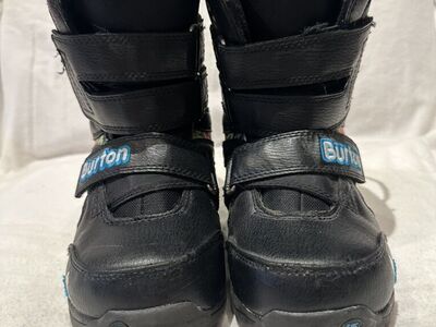 Burton Youth Size 2 Grom Velcro Snowboard Boots
