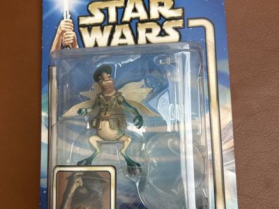 Star Wars Attack of the Clones Watto Mos Espa Junk Dealer Action Figure Hasbro Blue Card Figure