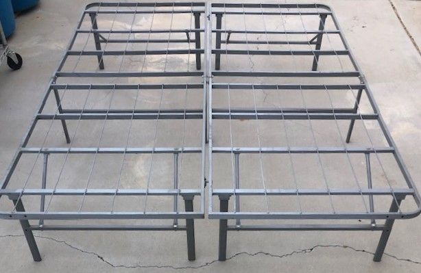 Steel Fold-Up Queen Bed Frame