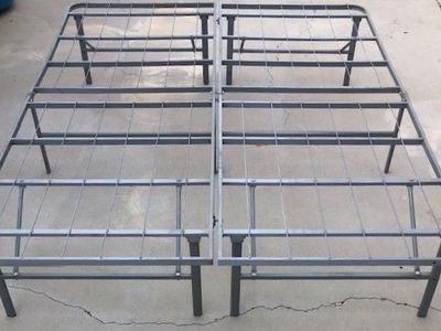 Steel Fold-Up Queen Bed Frame