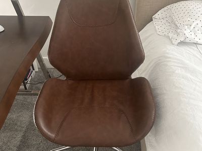 Brown leather chair