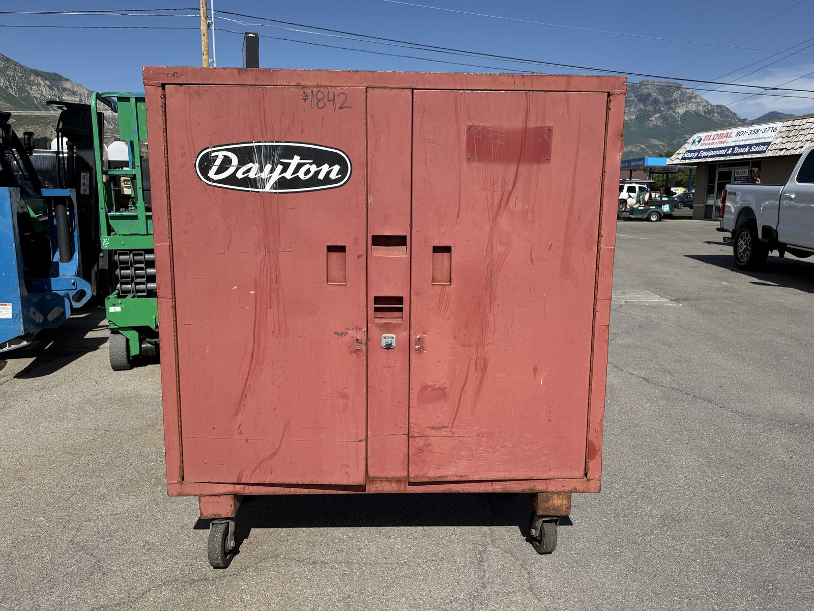 Tool Box Cabinet Dayton with 6" Casters USED