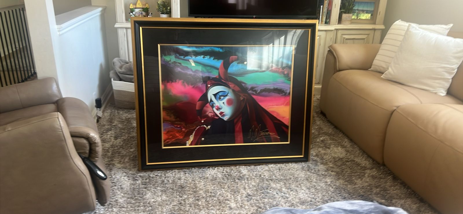 Serigraph of the Jester by M. Martino.