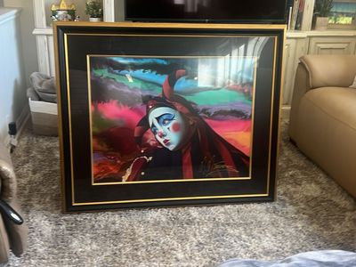 Serigraph of the Jester by M. Martino.