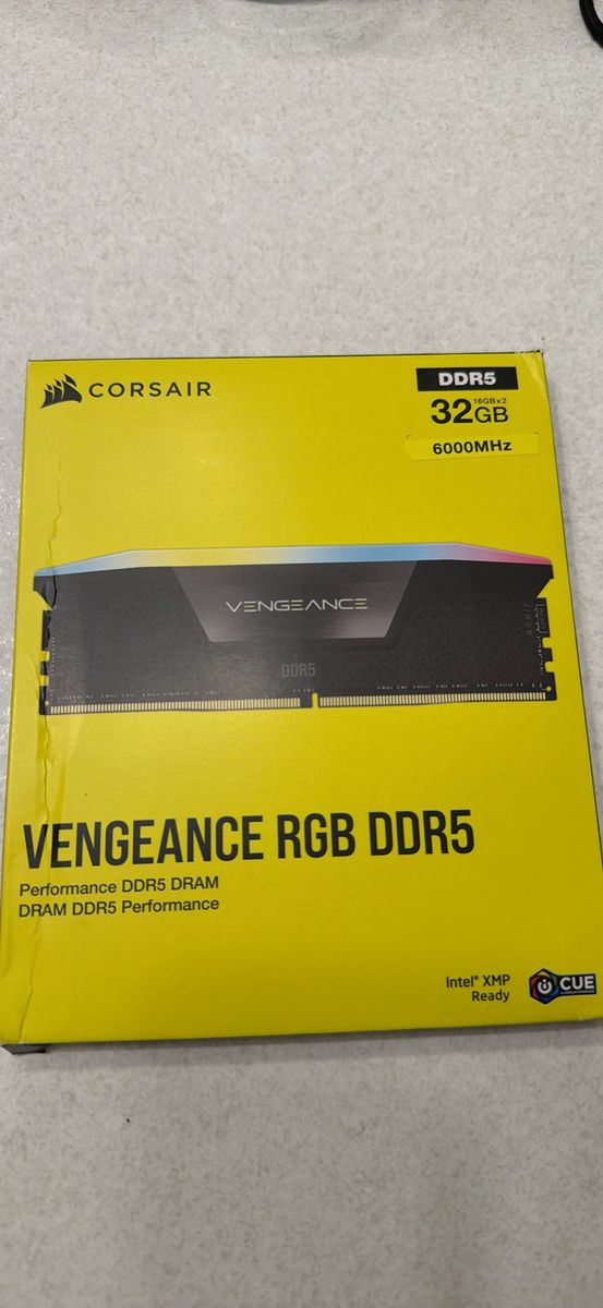 Corsair Vengeance RGB DDR5 RAM 32GB (2x16GB) 6000MHz Desktop Memory