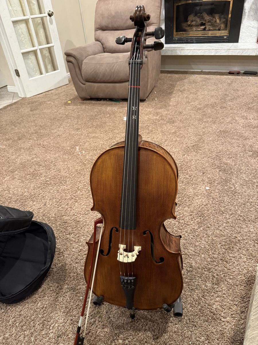 1/4 cello, case, stand, chair for beginners
