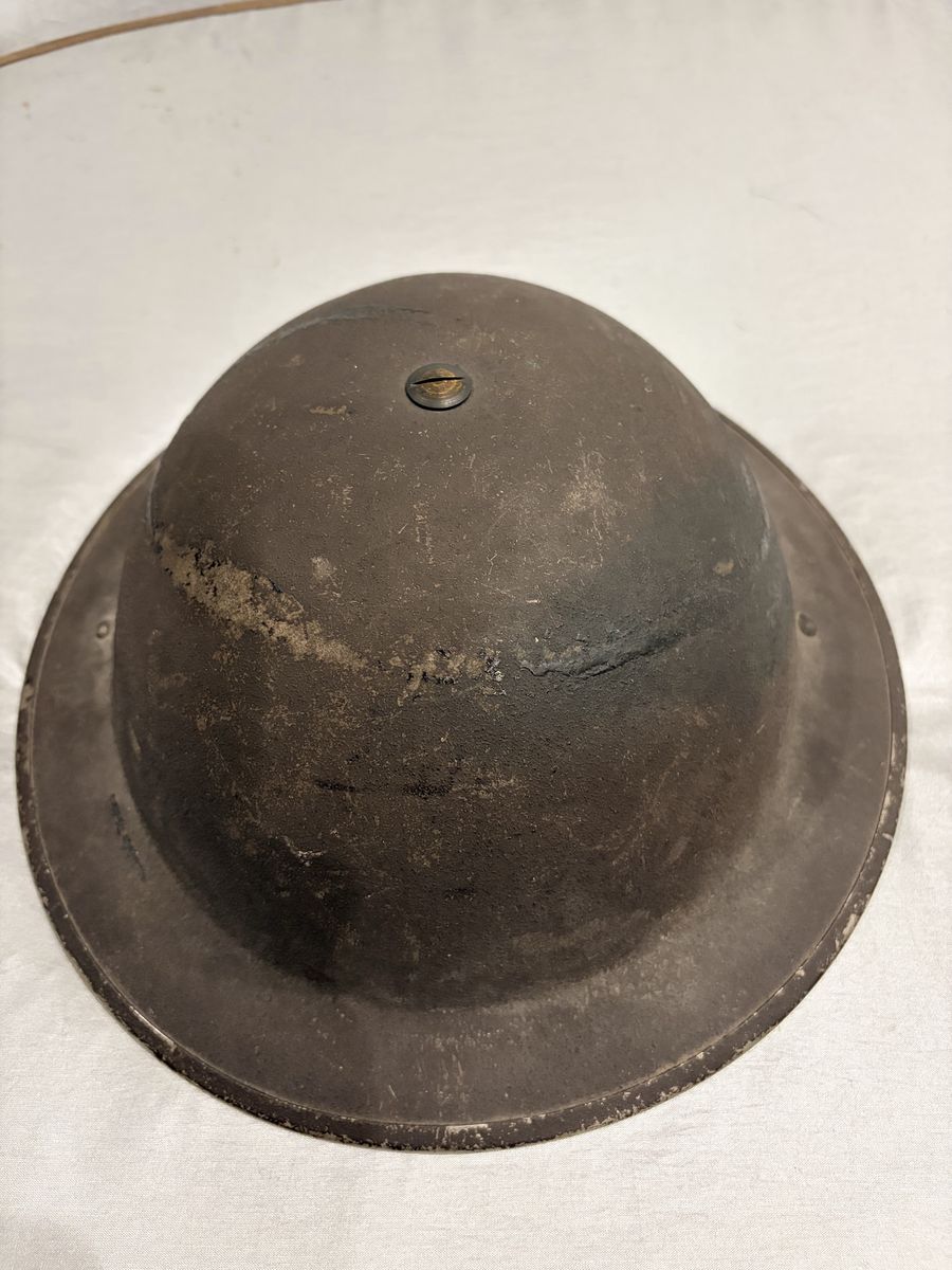 Vintage Military Helmet Steel Construction