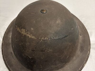 Vintage Military Helmet Steel Construction