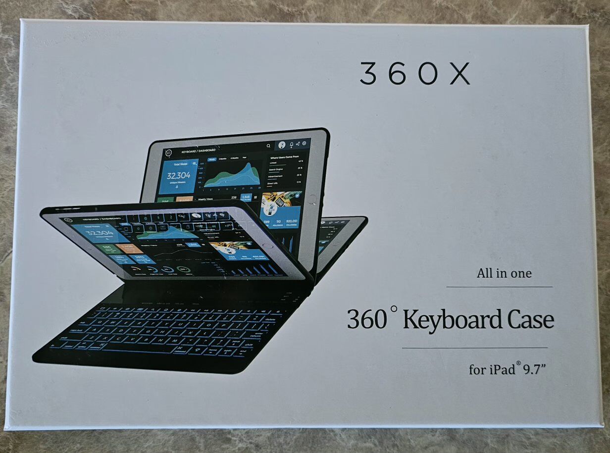 Keyboard Case 360° for iPad 9.7" New