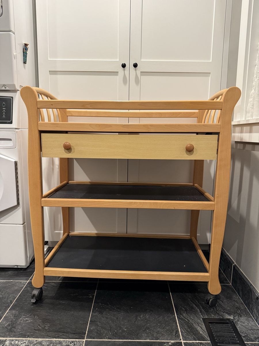 Wood Baby Changing Table with Drawer