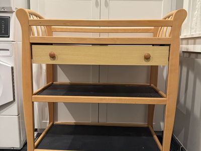 Wood Baby Changing Table with Drawer