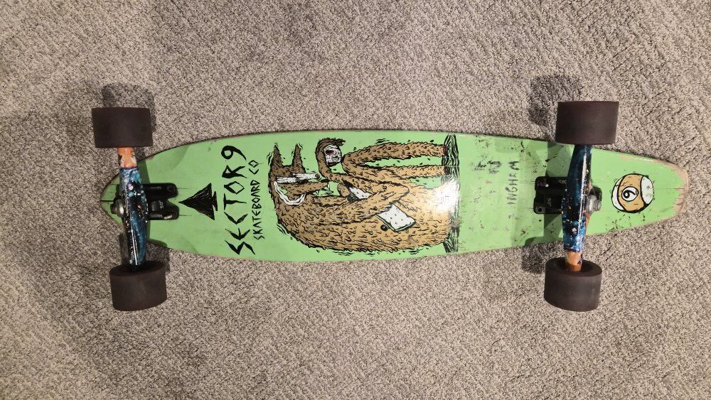 Sektor 9 Skateboard Co. Spencer Skeleton Cunningham Longboard Skateboard - Used