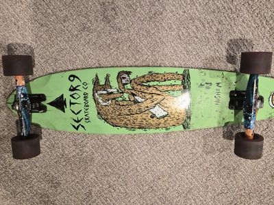 Sektor 9 Skateboard Co. Spencer Skeleton Cunningham Longboard Skateboard - Used