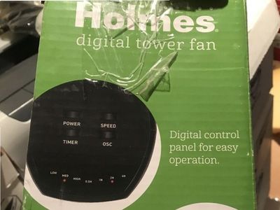 holmes digital tower fan with remote new in box