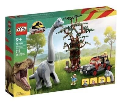 USED LEGO Jurassic Park Brachiosaurus Discovery 76960 Set - 512 Pcs, Complete Building Toy