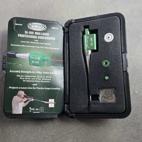 Sportsman's SL-100 Mag Laser Boresighter for .22-.50 Cal Rifles, Pistols & 12/20 Ga Shotguns