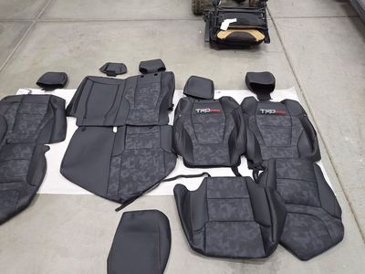 Toyota TRD Pro Complete Set Black seat covers