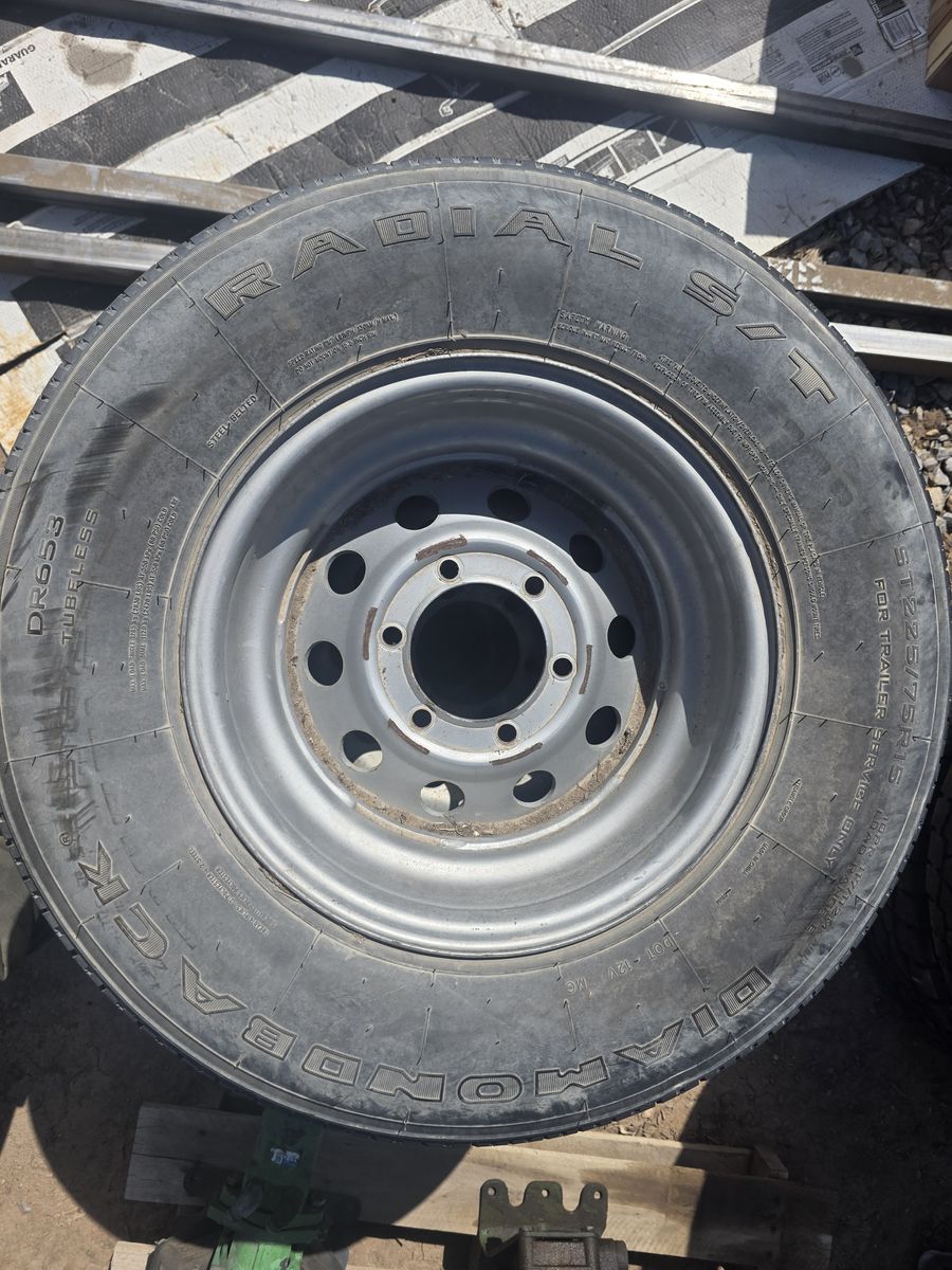 4 trailer tires and rims