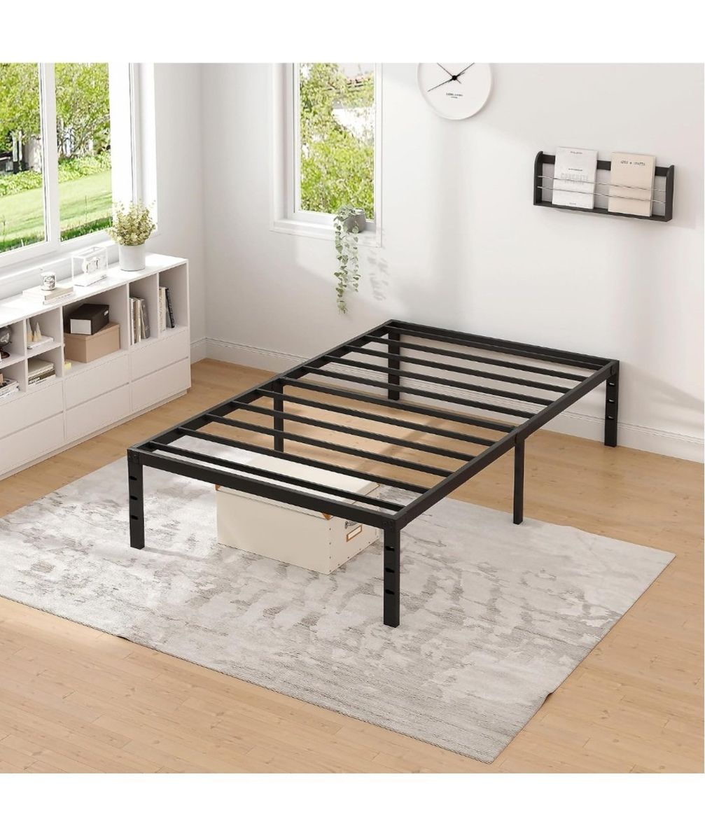 NEW Twin Metal Platform Bed Frame 14" Clearance