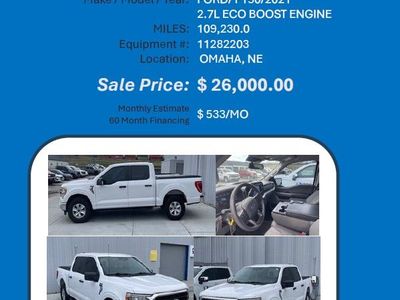 Pickup truck Ford F150 2021 with 2.7 Eco boost Omaha NE
