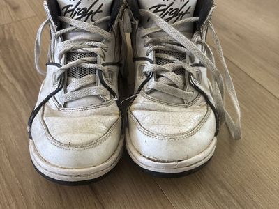 Nike Air Flight White/Black High-Top Basketball Shoes