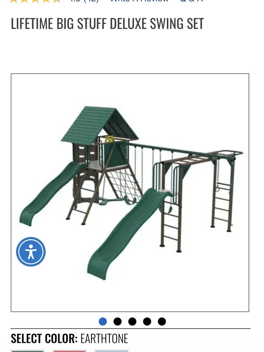 Lifetime Big Stuff Deluxe Swing Set