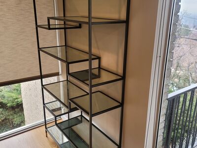 West Elm decor shelf