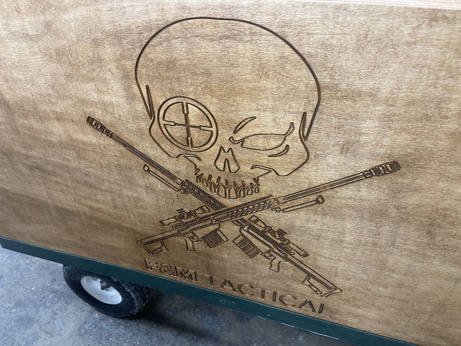 Guns storage cabinet with wheelss