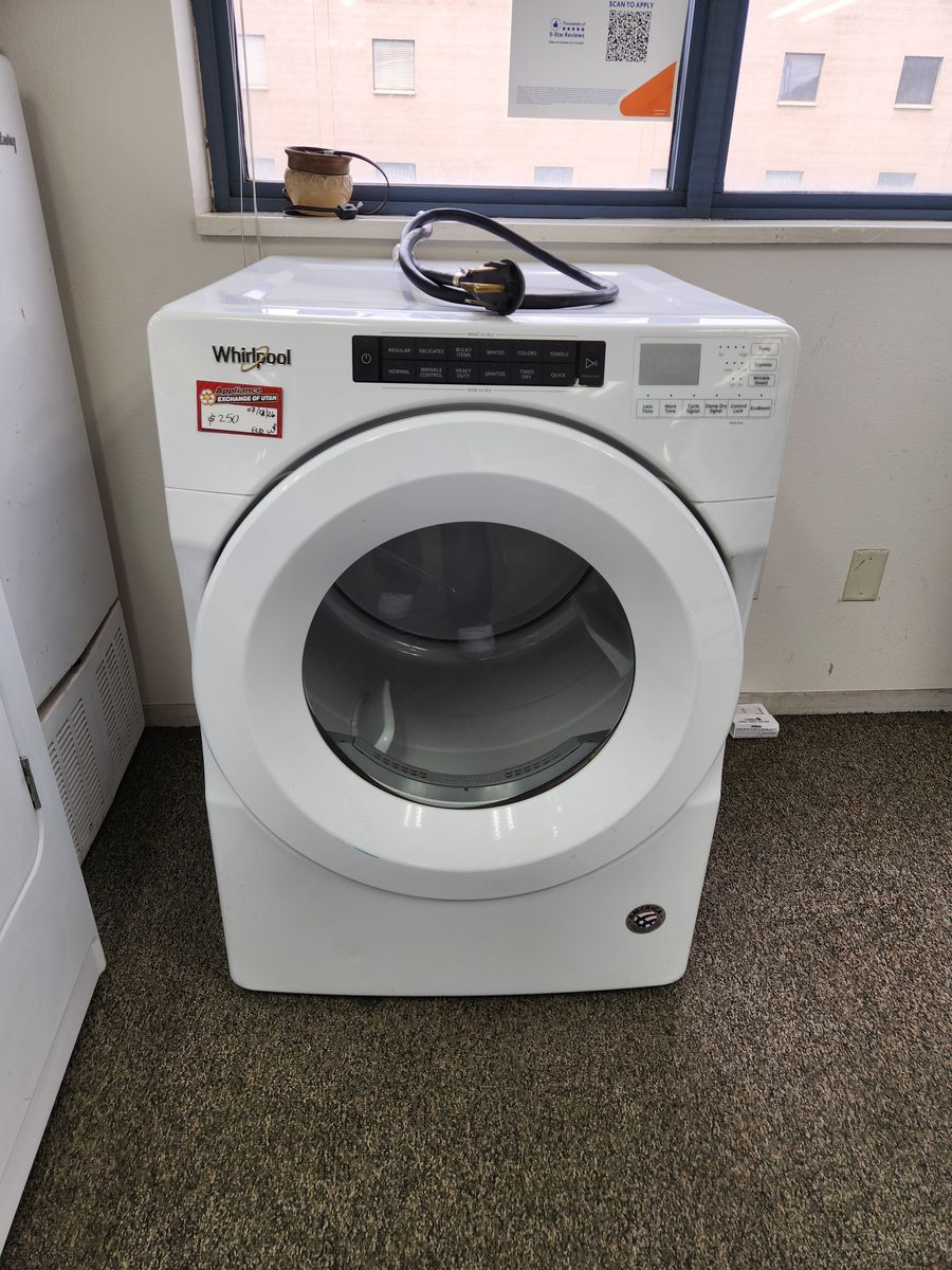 Whirlpool White Front Load Electric Dryer, Works Great!