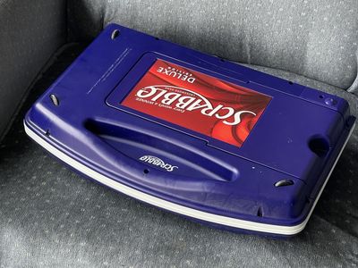 Vintage Scrabble Board Game w/ Rotating Board