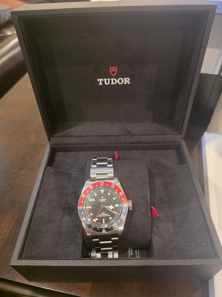 Tudor Black Bay GMT Pepsi Bezel Stainless Steel Men's Watch with Box & Papers