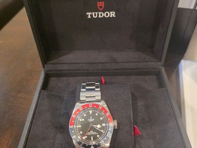 Tudor Black Bay GMT Pepsi Bezel Stainless Steel Men's Watch with Box & Papers