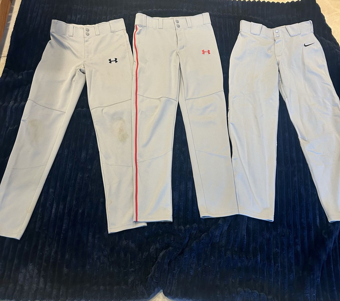 3 Pair Of Youth Large Baseball Pants