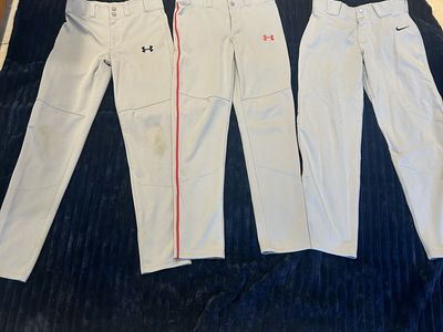 3 Pair Of Youth Large Baseball Pants