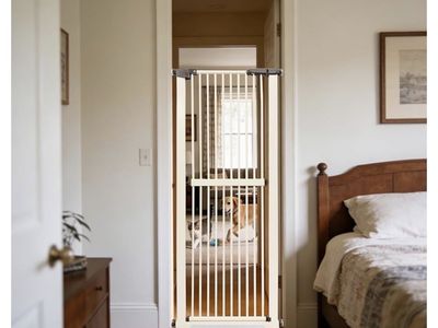 Cream Extra Tall Gate-61 Inches Tall
