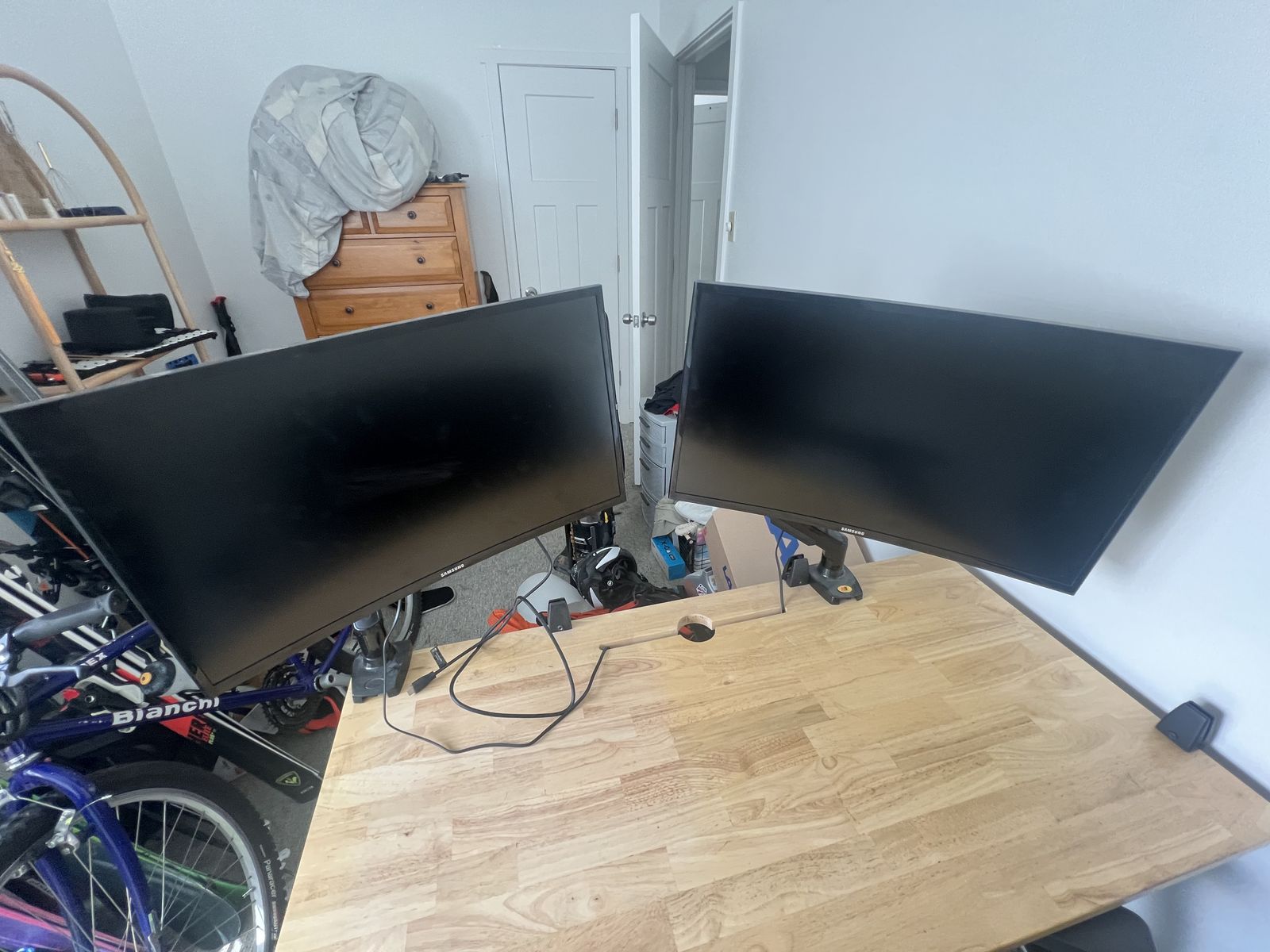 Monitors and adjustable arms