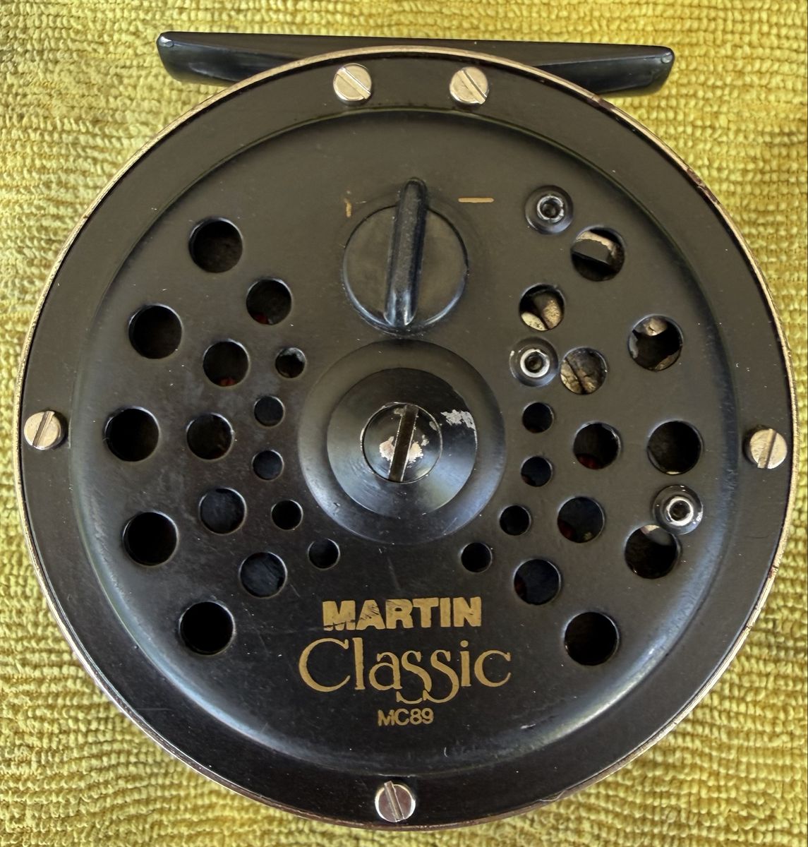 Vintage Martin Classic MC89 Fly Fishing Reel - Made in USA - Black