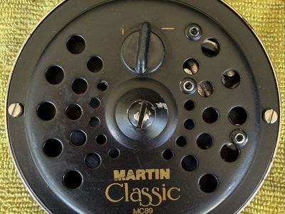 Vintage Martin Classic MC89 Fly Fishing Reel - Made in USA - Black