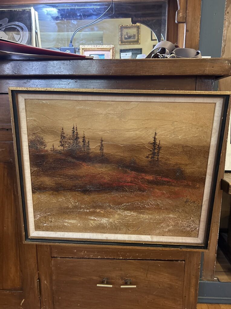 Summer Nights Landscape Painting (Egg Tempera )